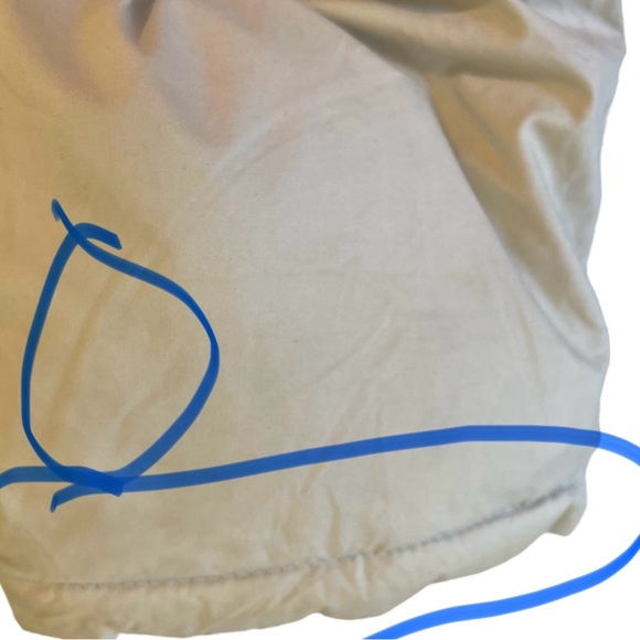 DASH Winter Parka Coat Women's Small Tan Red Duck Down Hood Zipper Buttons - Picture 15 of 16